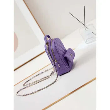 Chanel Ap3753 CLASSIC MINI Batoh telecí kůže fialová