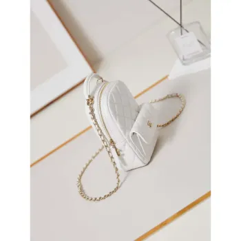 Chanel Ap3753 CLASSIC MINI Batoh Jehněčí kůže Bílá