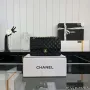 Chanel A01112 Flap Classic 11.12 Kabelka Zrnité telecí kůže a zlatý kov Černá