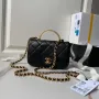 Chanel AS4847 Mini Flap taška s horním uchem Černá