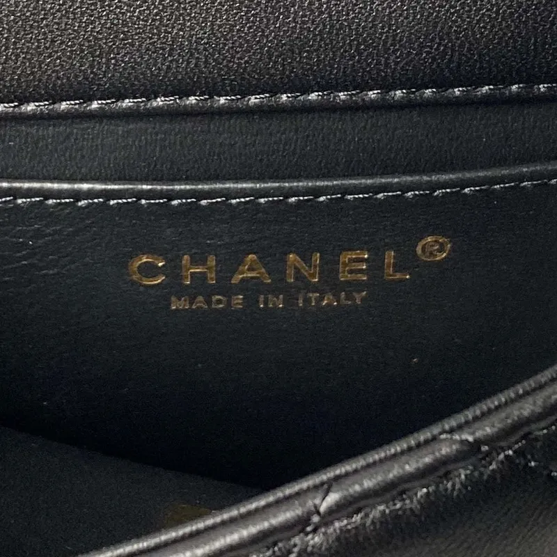 Chanel AS4847 Mini Flap taška s horním uchem Černá