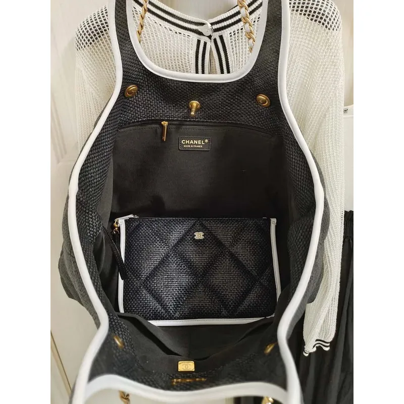 Chanel 23M Coco plážová taška černá