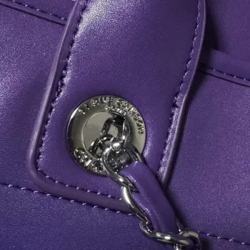 Chanel AS3351 Nákupní taška Stínovaná telecí kůže a stříbrný kov Fialová, modrá a tmavě modrá