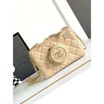 Chanel AS4817 Pouzdro na fotoaparát Apricot Lambskin Bag
