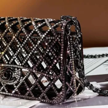 Chanel 24c sběratelská série večerní kabelka Swarovski kamínky A88809