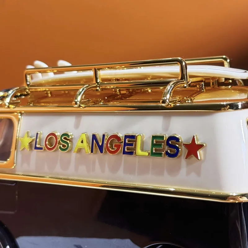 Chanel AS4590 MINI VAN Minaudiere plexi Smalt  Strass & Zlatý kov černá bílá & zlatá