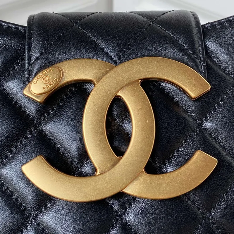 Chanel AS4610 Messenger taška Jehněčí kůže Černá