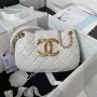 Chanel AS4610 Messenger taška Jehněčí kůže Bílá