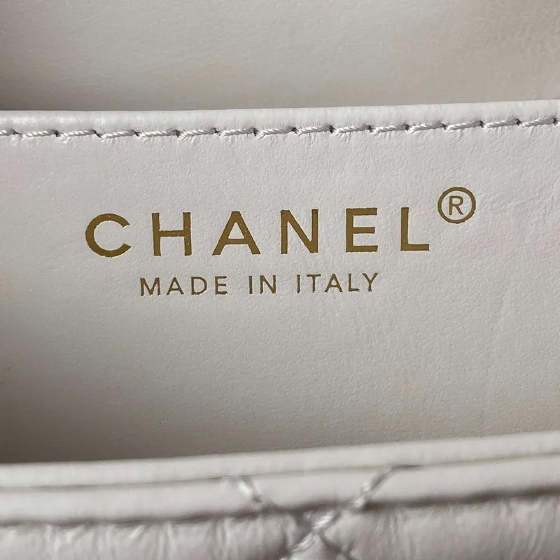Chanel AS4610 Messenger taška Jehněčí kůže Bílá