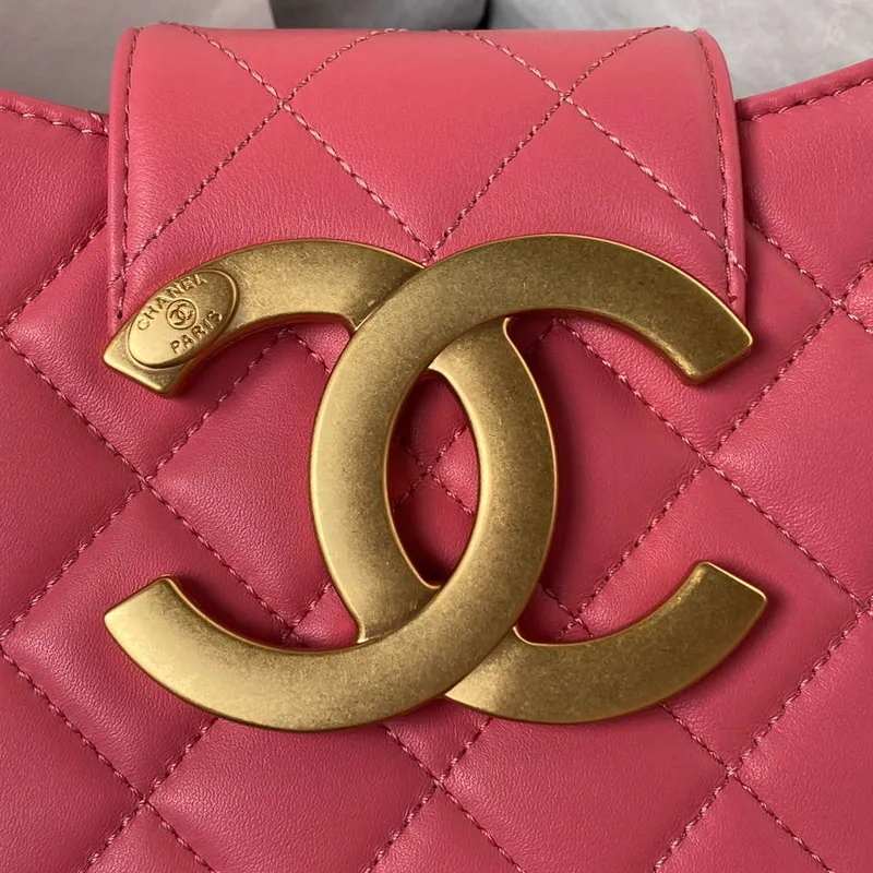 Chanel AS4610 Messenger taška Jehněčí kůže Červená