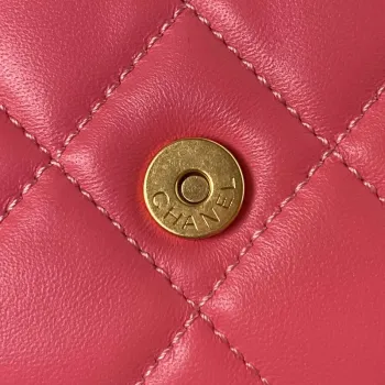 Chanel AS4610 Messenger taška Jehněčí kůže Červená