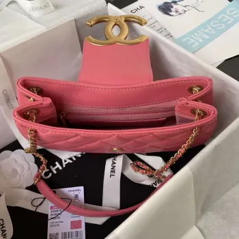 Chanel AS4610 Messenger taška Jehněčí kůže Červená