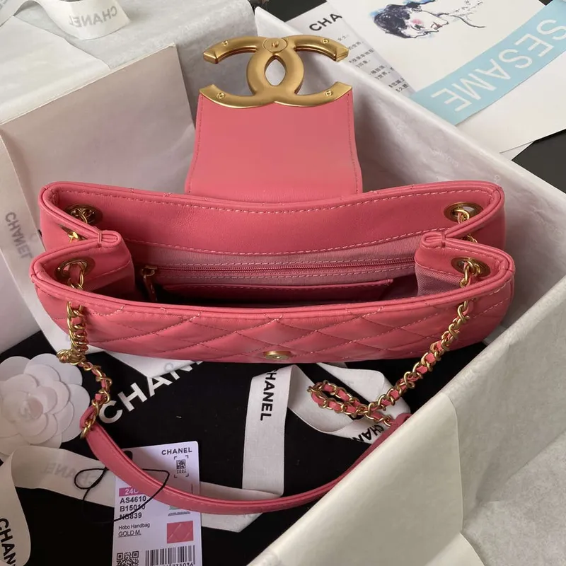 Chanel AS4610 Messenger taška Jehněčí kůže Červená