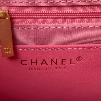 Chanel AS4610 Messenger taška Jehněčí kůže Červená