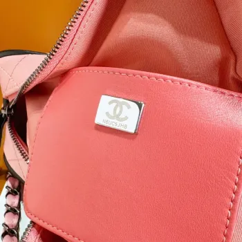 Chanel AS4579 Star Kabelka Satén & Černý odstín kovu Růžová