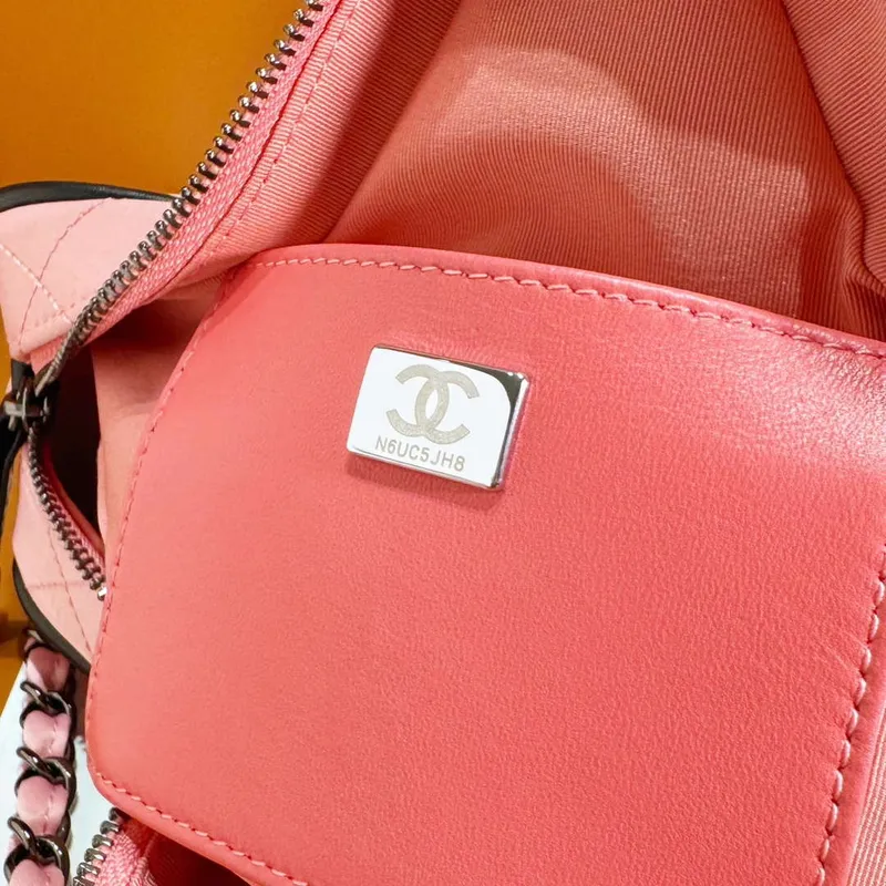 Chanel AS4579 Star Kabelka Satén & Černý odstín kovu Růžová