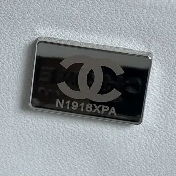 Chanel AS4579 Star Handbag metalická jehněčí kůže zlatá kovová bílá