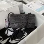 Chanel AS1116 Malá taška s klopou Velvet Crystal Pearl A69900 Černá