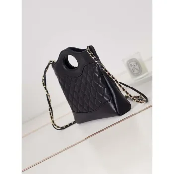 Chanel 31 mini nákupní taška z jehněčí kůže AS4133 Černá