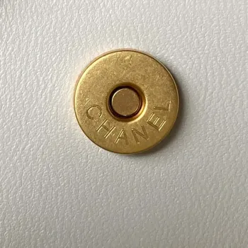 Chanel AS3429 Kabelka z jehněčí kůže, bílá