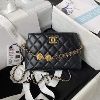 Chanel AS3429 Kabelka z jehněčí kůže, černá