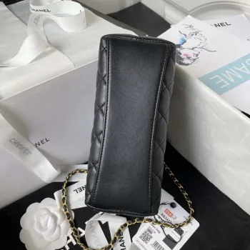 Chanel AS3429 Kabelka z jehněčí kůže, černá