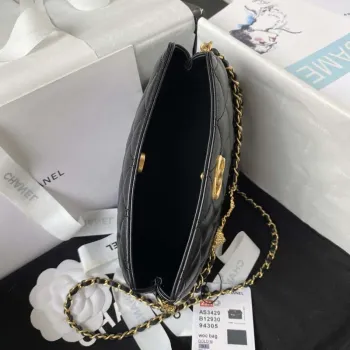 Chanel AS3429 Kabelka z jehněčí kůže, černá