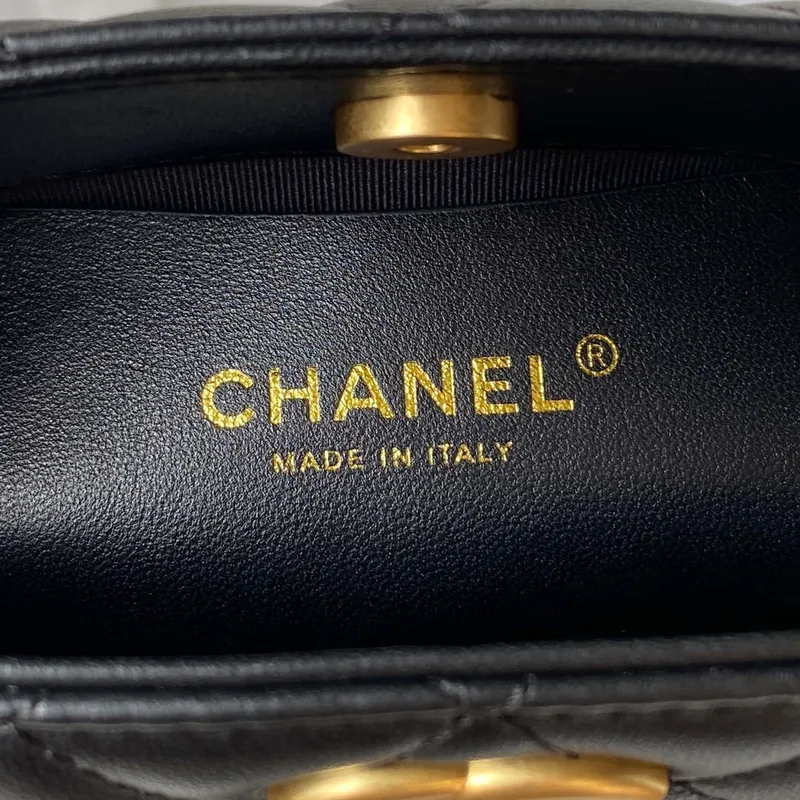 Chanel AS3429 Taška z jehněčí kůže, černá