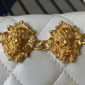 Chanel AP3426 Woc Mini Flap Bag Jehněčí kůže 17 cm Bílá