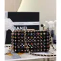 Chanel AS3771 VEČERNÍ kabelka Skleněné perly a zlatý kov Černá a vícebarevná