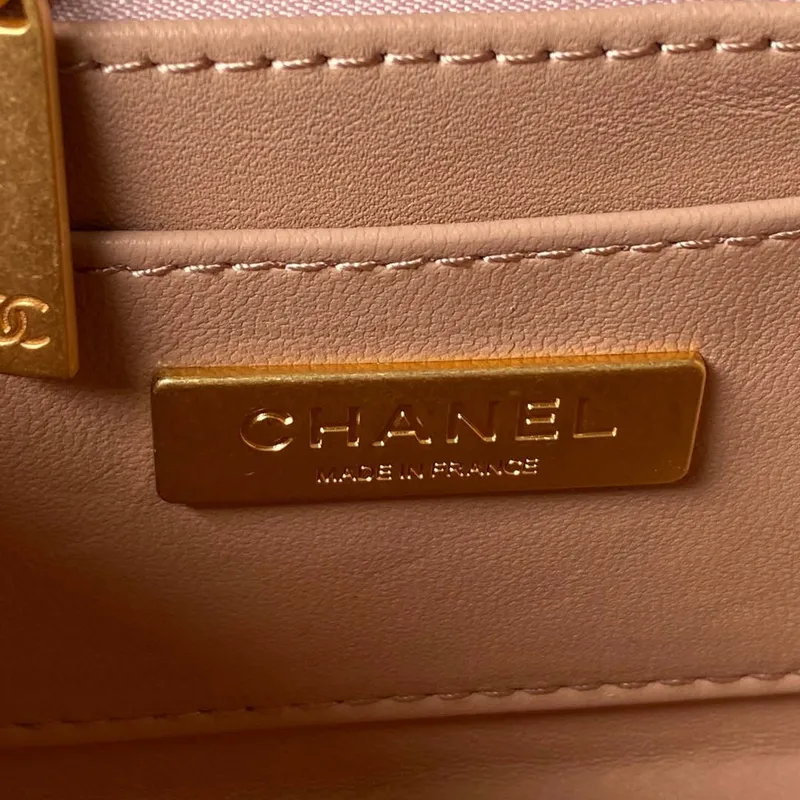 Chanel AS3973 Malá kosmetická taška Taška z jehněčí kůže Nude Pink