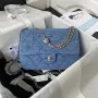 Chanel AS3921 Klasická taška s klopou Woc Denim Blue