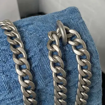 Chanel AS3921 Klasická taška s klopou Woc Denim Blue