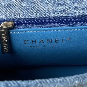Chanel AS3921 Klasická taška s klopou Woc Denim Blue