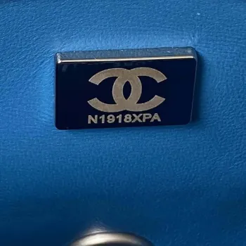 Chanel AS3921 Klasická taška s klopou Woc Denim Blue