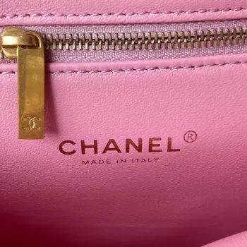 Chanel AS3384 Batoh Řetězová taška jehněčí kůže Růžová