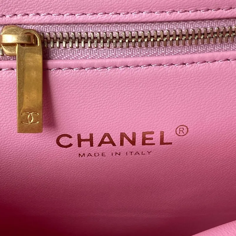 Chanel AS3384 Batoh Řetězová taška jehněčí kůže Růžová