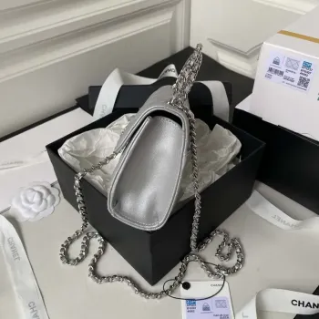 Chanel AP3237 Kabelka s řetízkem z jehněčí kůže, zlatá, s uchem