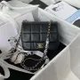 Chanel AS3330 Mini Flap 17cm taška z černé jehněčí kůže