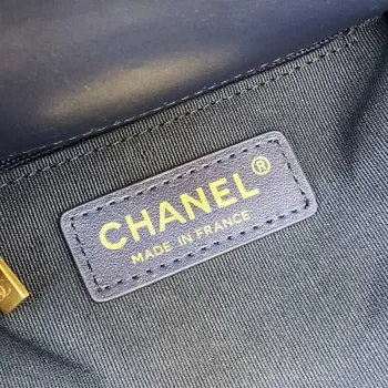 Chanel AS3652 Malá taška s klopou a horním uchem Bavlna a vlna Tweed a zlatý kov Černá a červená