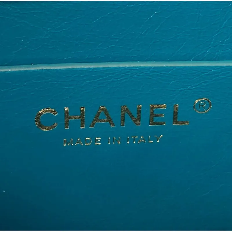 Chanel AS3332 Batoh Lesklá telecí kůže Taška Modrá