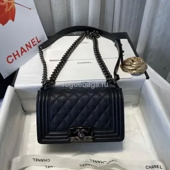 Chanel A67086 Boy Bag Chanel Flap Shoulder bag Černá telecí kůže Černá