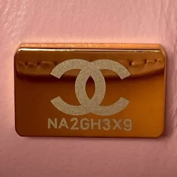 Chanel CC AS2681 Taška s klopou a horním uchem z telecí kůže, růžová