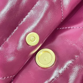 Chanel 22 Velká kabelka z lesklé telecí kůže AS3262 Růžová červená