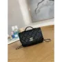 Chanel A81215 Mini messenger taška s uchem Černá
