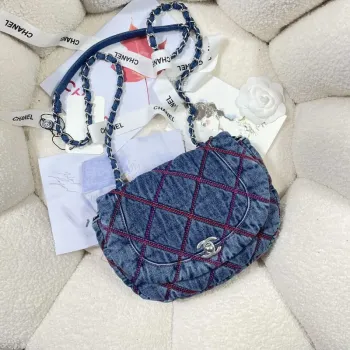 Chanel AS3188 22A Plážová denimová brašna Denimová modrá