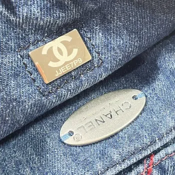 Chanel AS3188 22A Plážová denimová brašna Denimová modrá