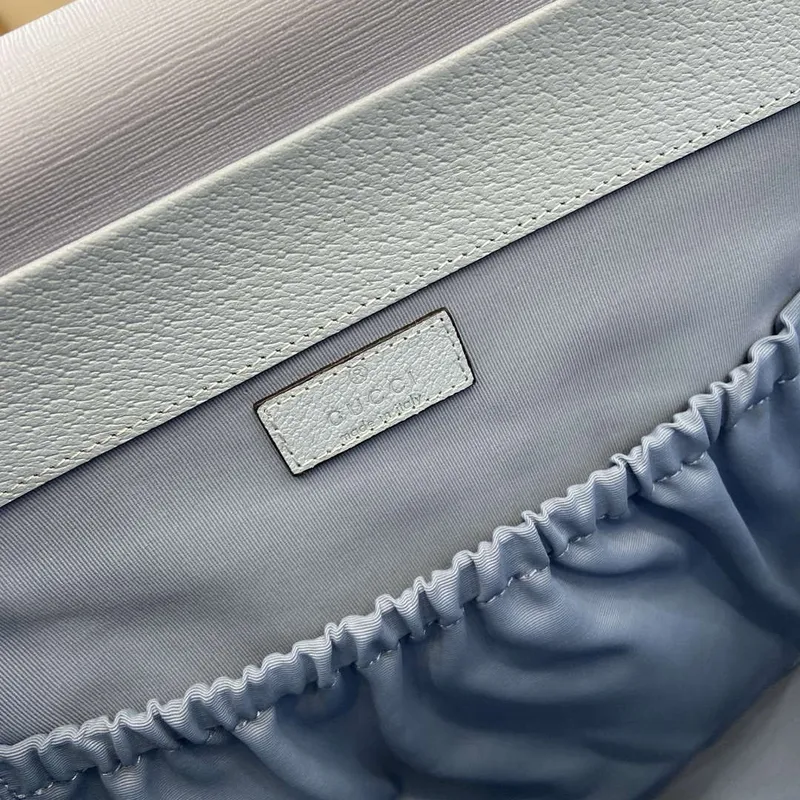 Gucci 811491 Velká přebalovací taška Světle modrá