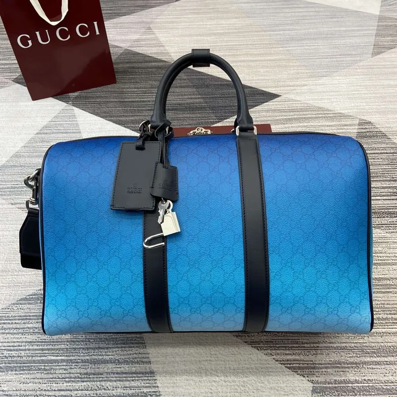 Gucci 835688 Gucci Chroma Střední Taška přes Rameno Gradient modrá
