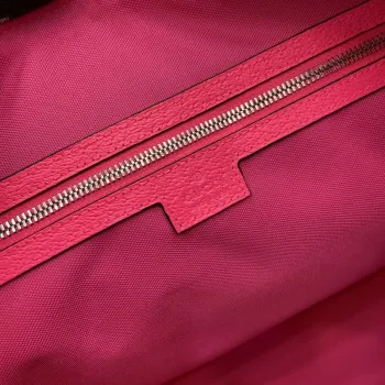 Gucci 834962 Střední taška přes rameno s potiskem Jasně růžová